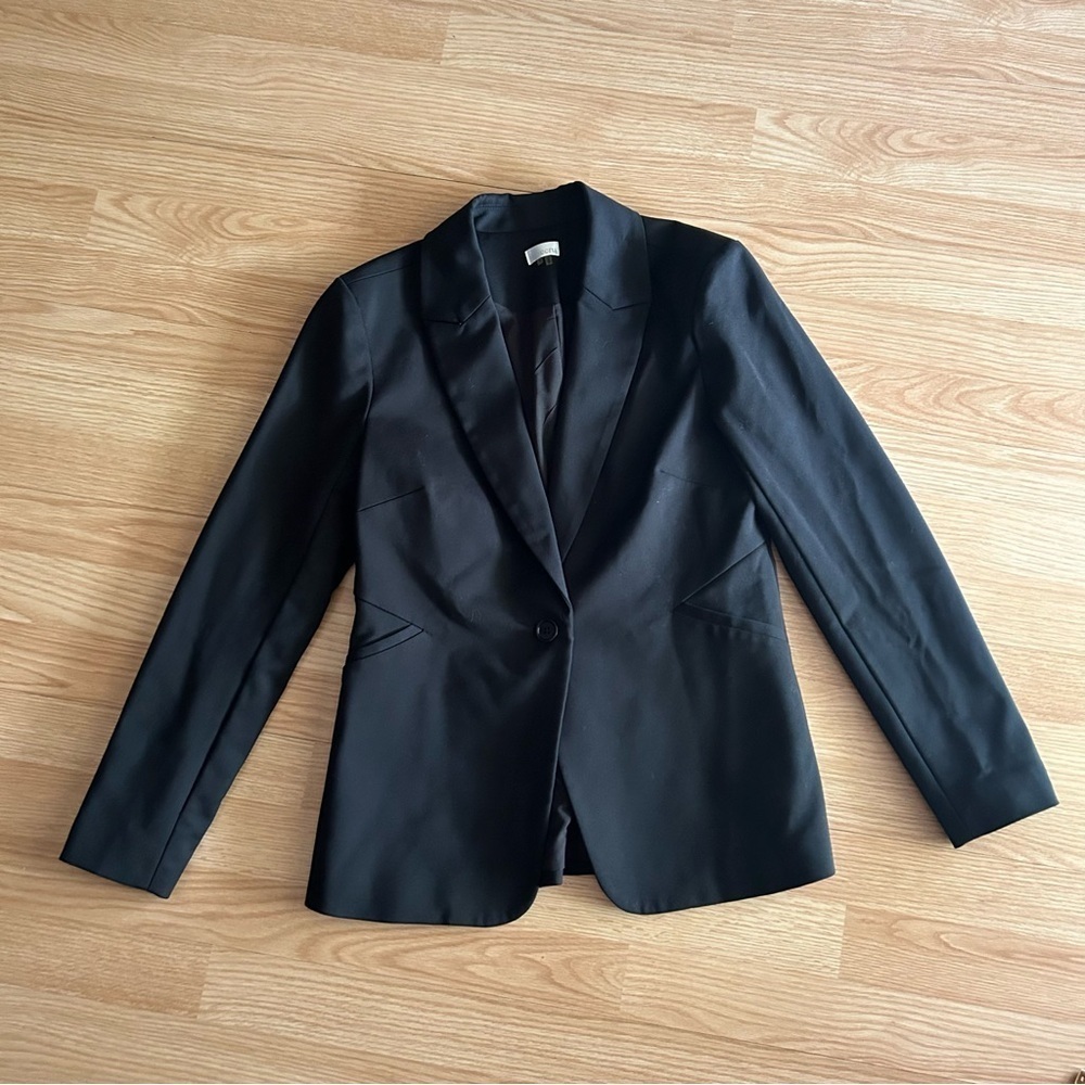 Ecru Black Single Breasted Blazer Women’s 4